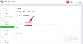微信视频怎么上传,微信视频上传与生成概述文章副标题教程
