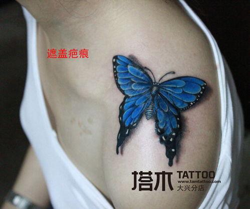 蝴蝶纹身图案大全图片,翩翩起舞的艺术之美
